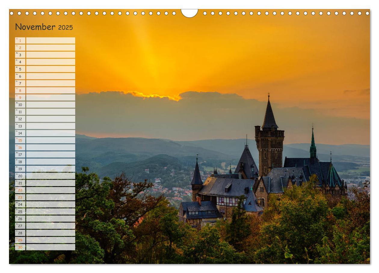 Bild: 9783435111398 | Burgen und Schlösser im Harz (Wandkalender 2025 DIN A3 quer),...