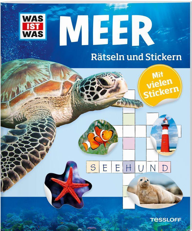 Cover: 9783788621711 | WAS IST WAS Rätseln und Stickern: Meer | Lisa Hebler | Taschenbuch