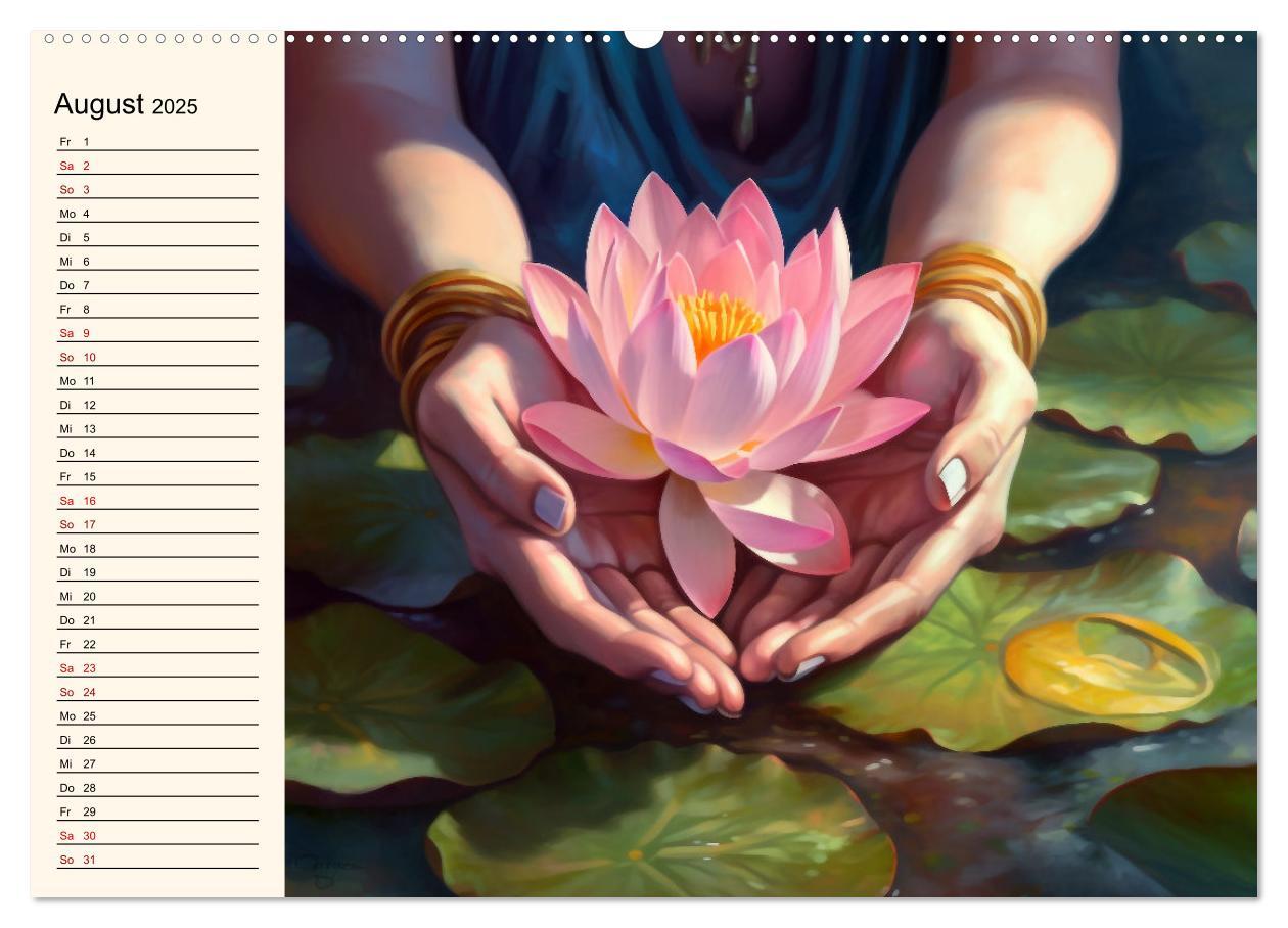 Bild: 9783383904813 | Stille, Stärke und Yoga (Wandkalender 2025 DIN A2 quer), CALVENDO...