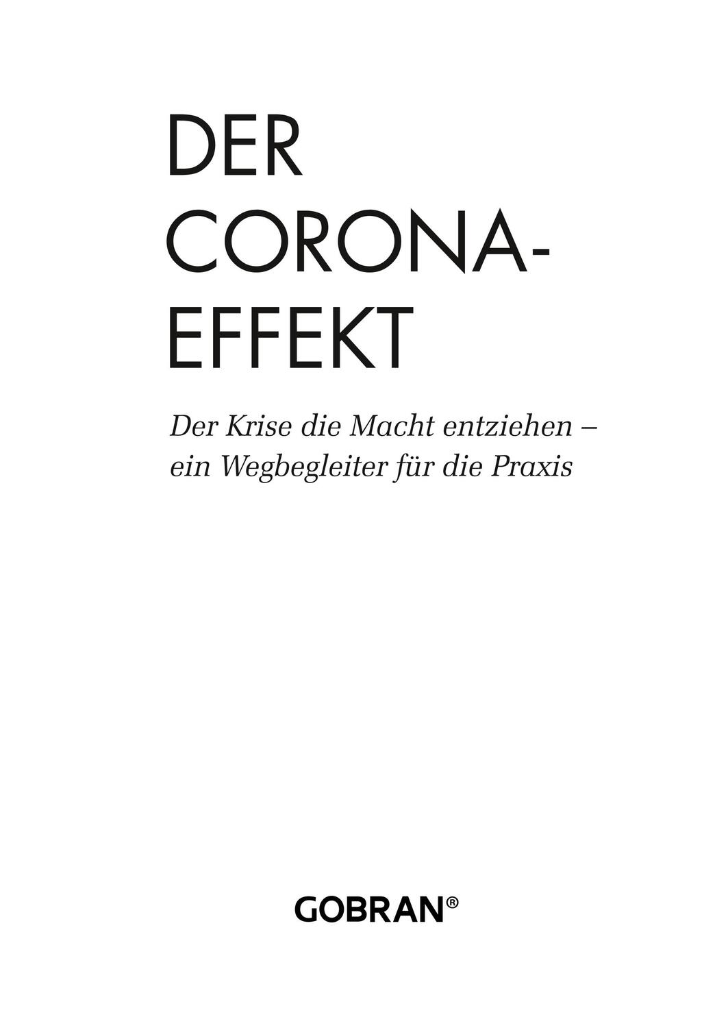 Cover: 9783751921527 | Der Corona-Effekt | Michael Gobran | Buch | HC runder Rücken kaschiert