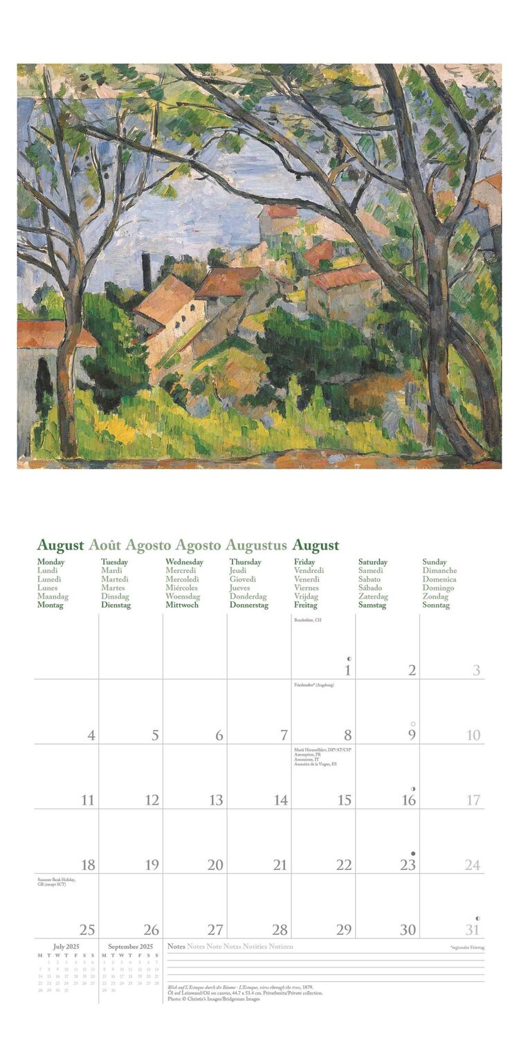 Bild: 4002725994943 | Paul Cézanne 2025 - Wand-Kalender - Broschüren-Kalender - 30x30 -...