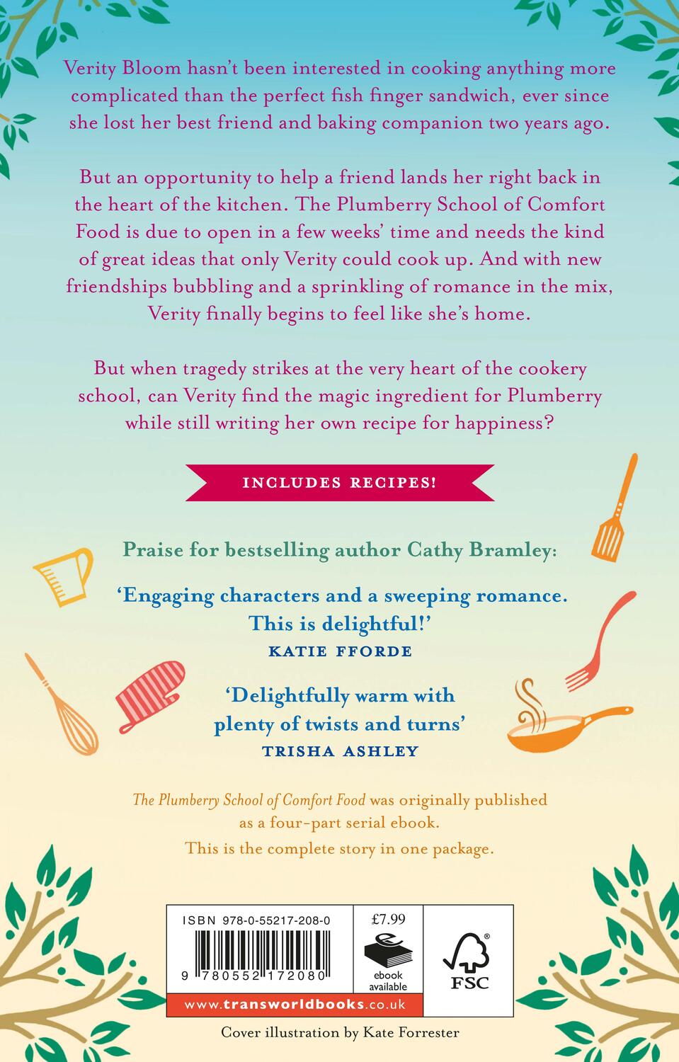 Rückseite: 9780552172080 | The Plumberry School of Comfort Food | Cathy Bramley | Taschenbuch