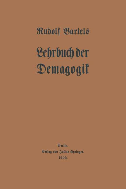 Cover: 9783642939112 | Lehrbuch der Demagogik | Rudolf Bartels | Taschenbuch | Paperback