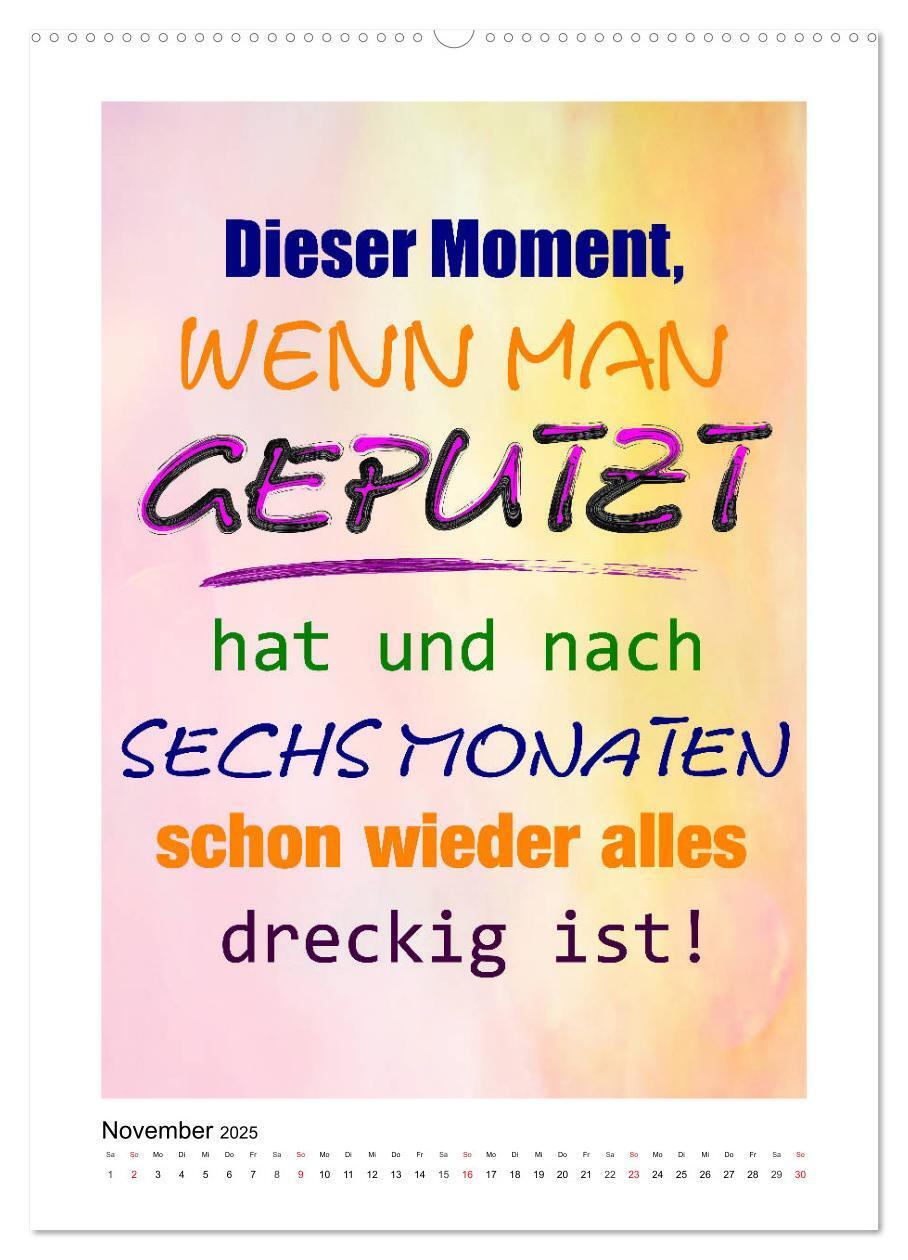 Bild: 9783435947768 | Humor und Ironie. Lustige Sprüche (Wandkalender 2025 DIN A2 hoch),...