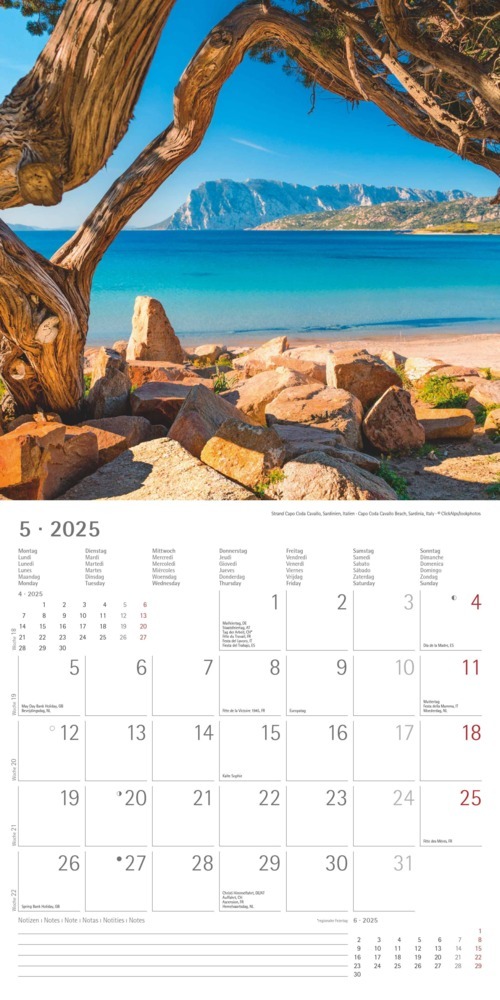 Bild: 4251732340896 | Alpha Edition - Am Meer 2025 Broschürenkalender, 30x30cm,...