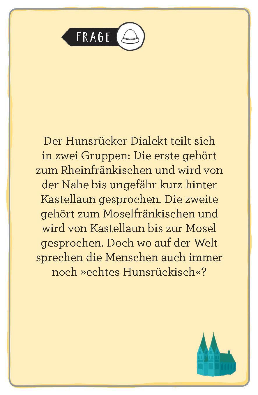 Bild: 9783899784206 | Hunsrück | Das Heimat-Quiz | Andrea Fischer | Taschenbuch | Deutsch