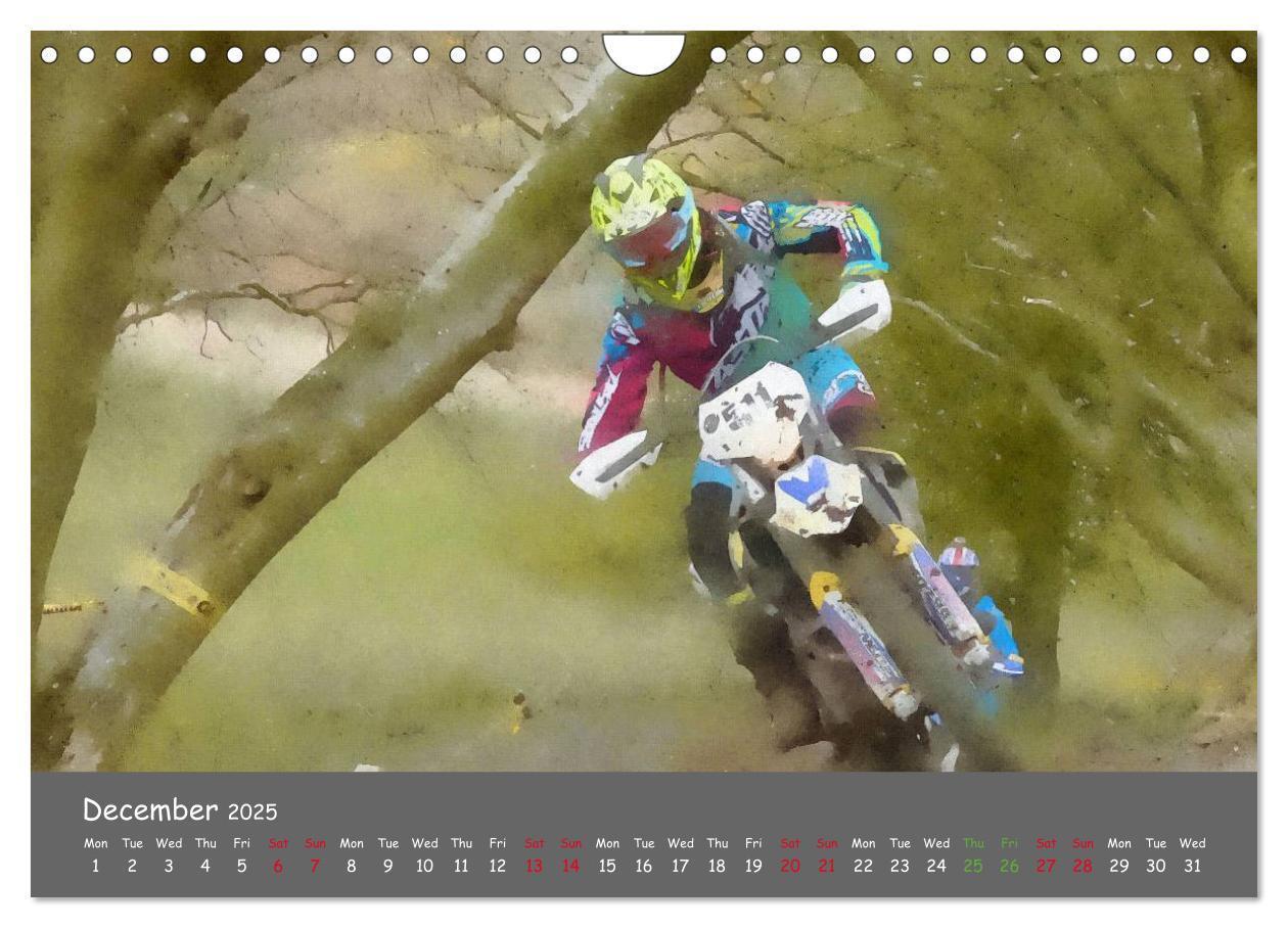 Bild: 9781325956531 | Enduro Racing (Wall Calendar 2025 DIN A4 landscape), CALVENDO 12...