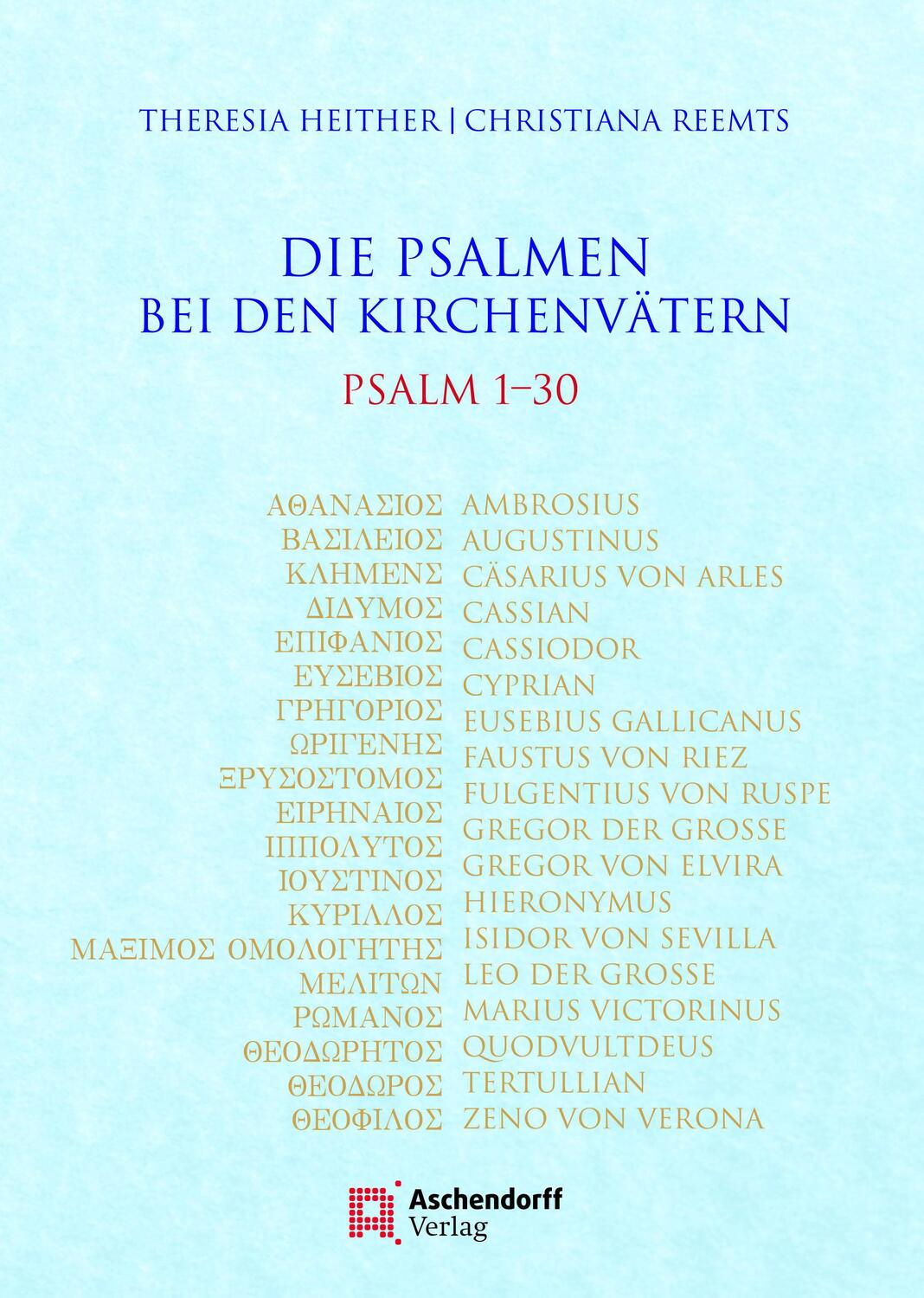 Cover: 9783402132272 | Die Psalmen bei den Kirchenvätern | Theresia Heither (u. a.) | Buch