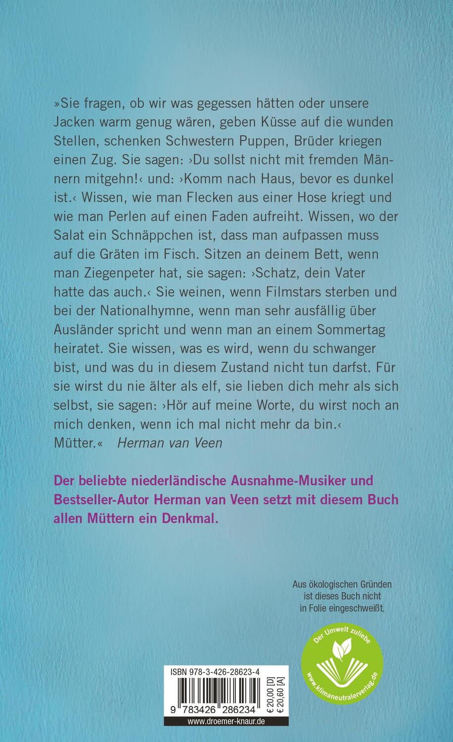 Rückseite: 9783426286234 | Mütter | Herman Van Veen | Buch | Deutsch | 2023 | Knaur