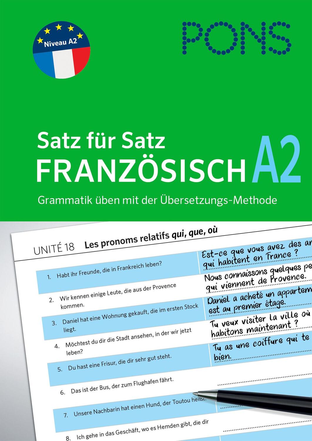 Cover: 9783125621633 | PONS Satz für Satz Französisch A2 | Taschenbuch | Deutsch | 2019