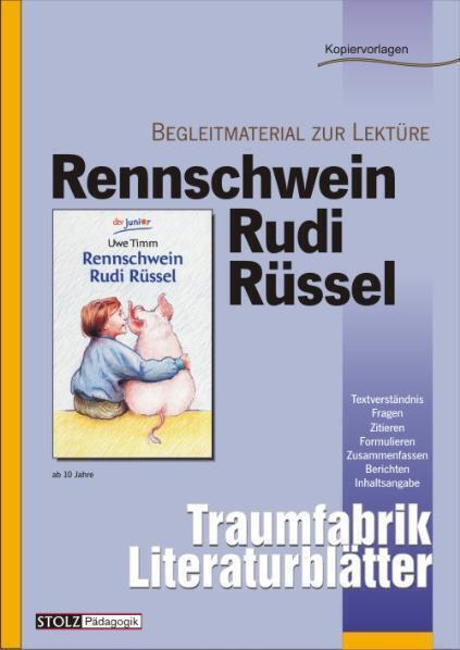 Cover: 9783897782228 | Rennschwein Rudi Rüssel - Literaturblätter | Karin Pfeiffer | 2005