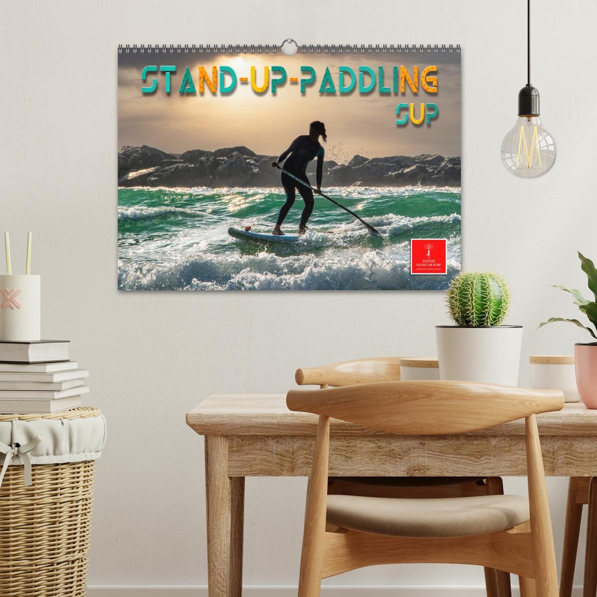 Bild: 9783383931758 | Stand-Up-Paddling SUP (Wandkalender 2025 DIN A3 quer), CALVENDO...