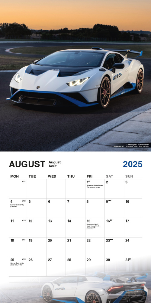 Bild: 9798893610512 | Super Cars 2025 | Kalender | 14 S. | Deutsch | 2025