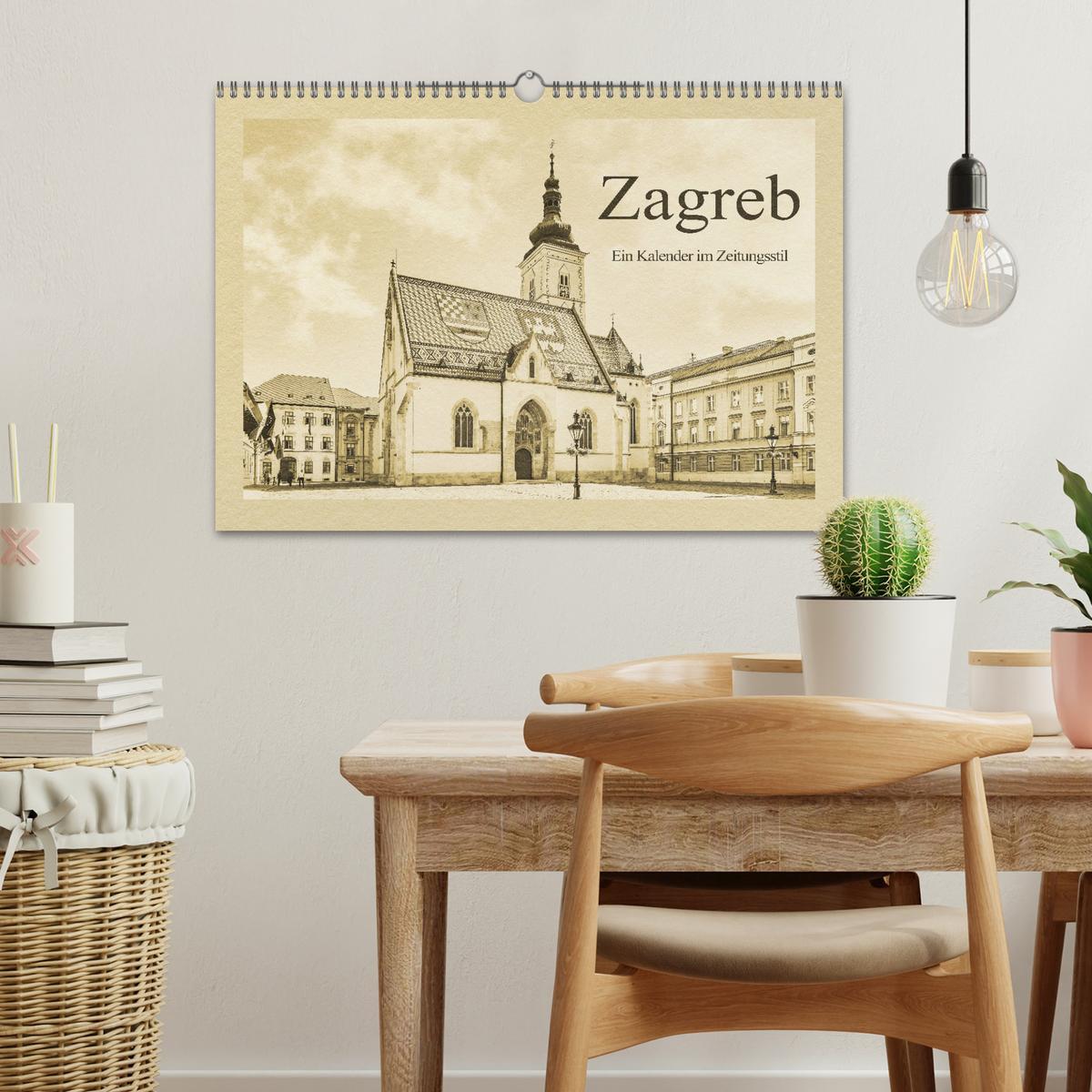 Bild: 9783435366200 | Zagreb ¿ Ein Kalender im Zeitungsstil (Wandkalender 2025 DIN A3...