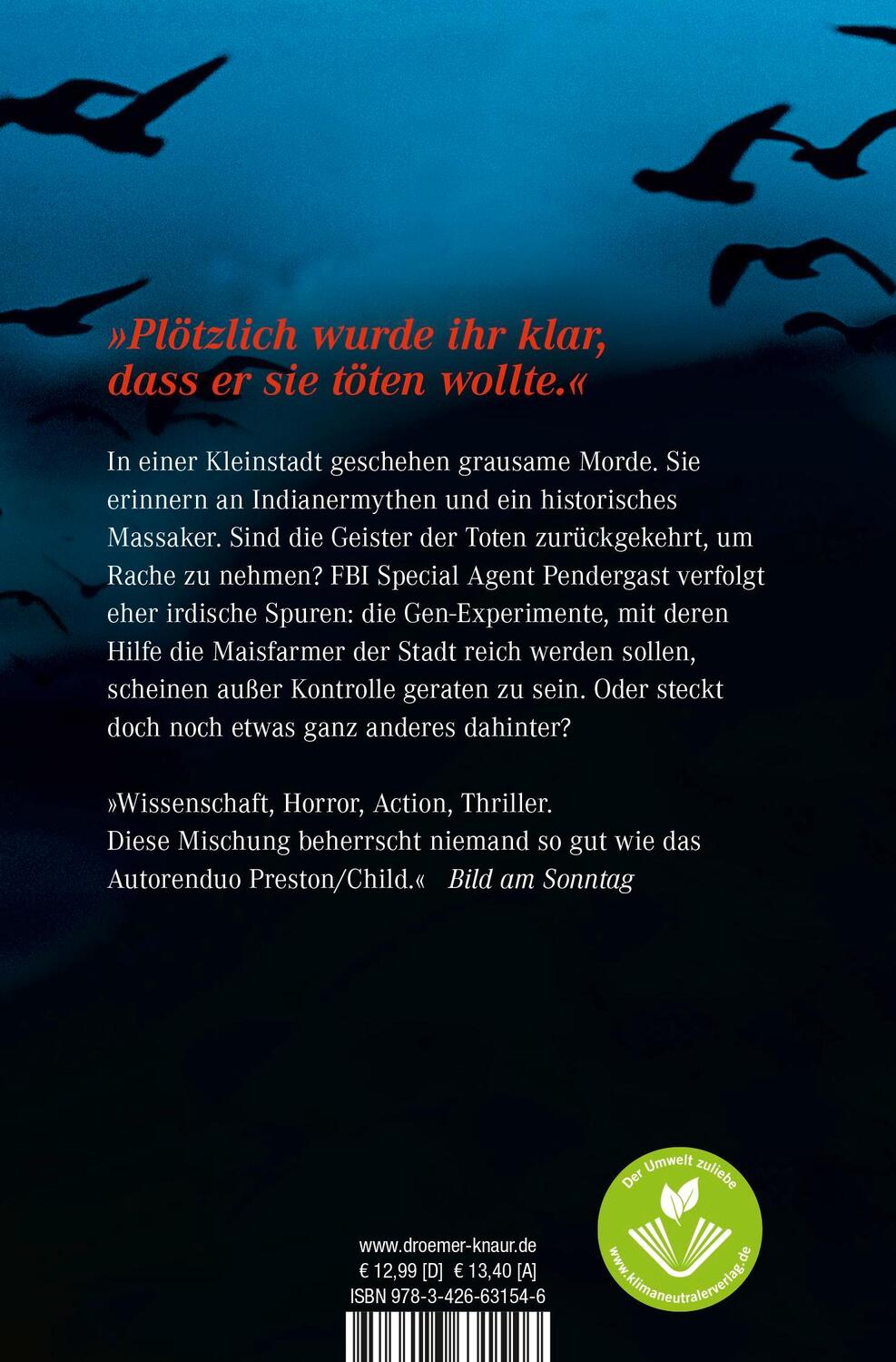 Rückseite: 9783426631546 | Ritual | Höhle des Schreckens | Douglas Preston (u. a.) | Taschenbuch