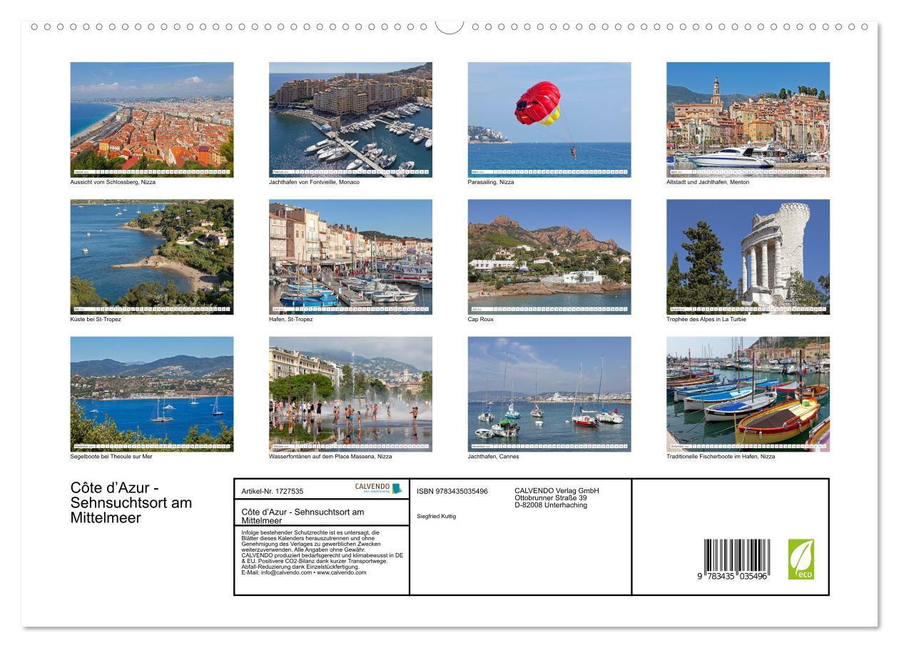 Bild: 9783435035496 | Côte d¿Azur - Sehnsuchtsort am Mittelmeer (Wandkalender 2025 DIN A2...