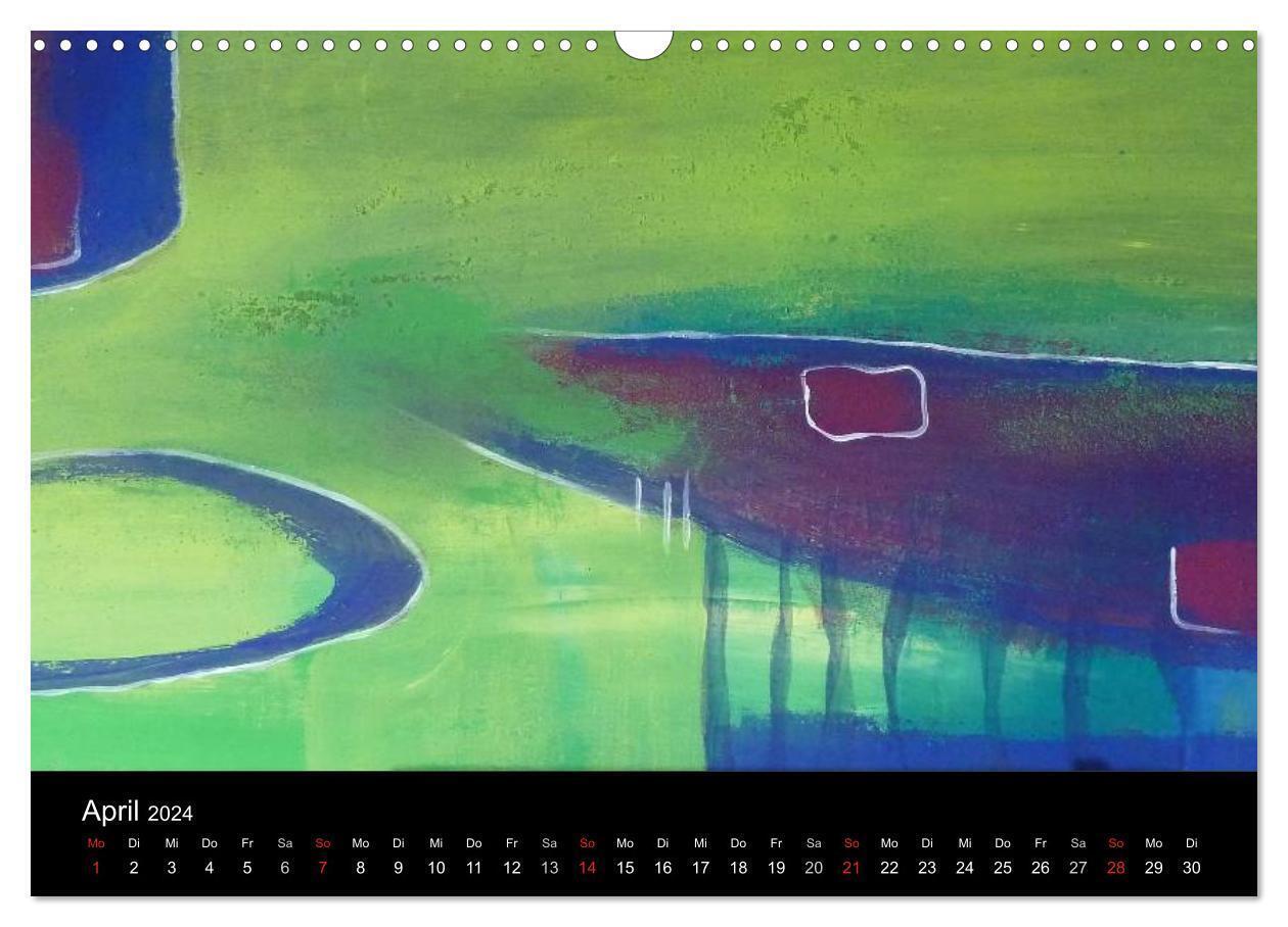 Bild: 9783675470972 | Farbspuren - Kunstkalender (Wandkalender 2024 DIN A3 quer),...