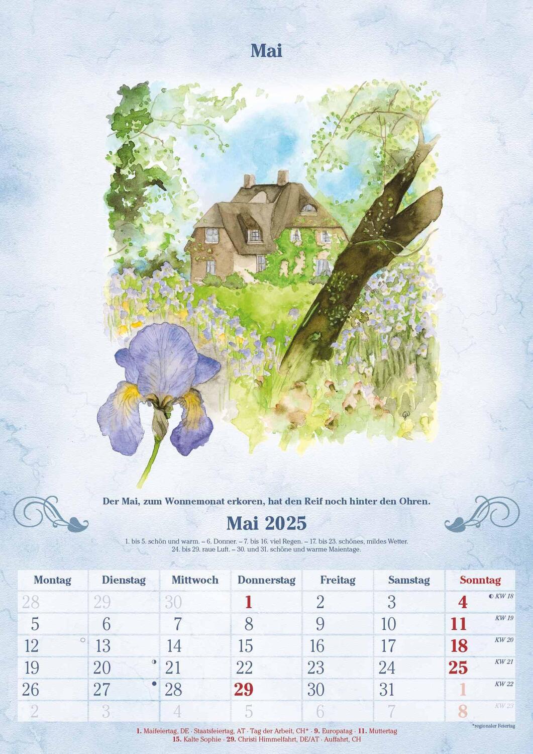 Bild: 4251732343415 | 100-jähriger Kalender 2025 - Bildkalender A3 (29,7x42 cm) - mit...