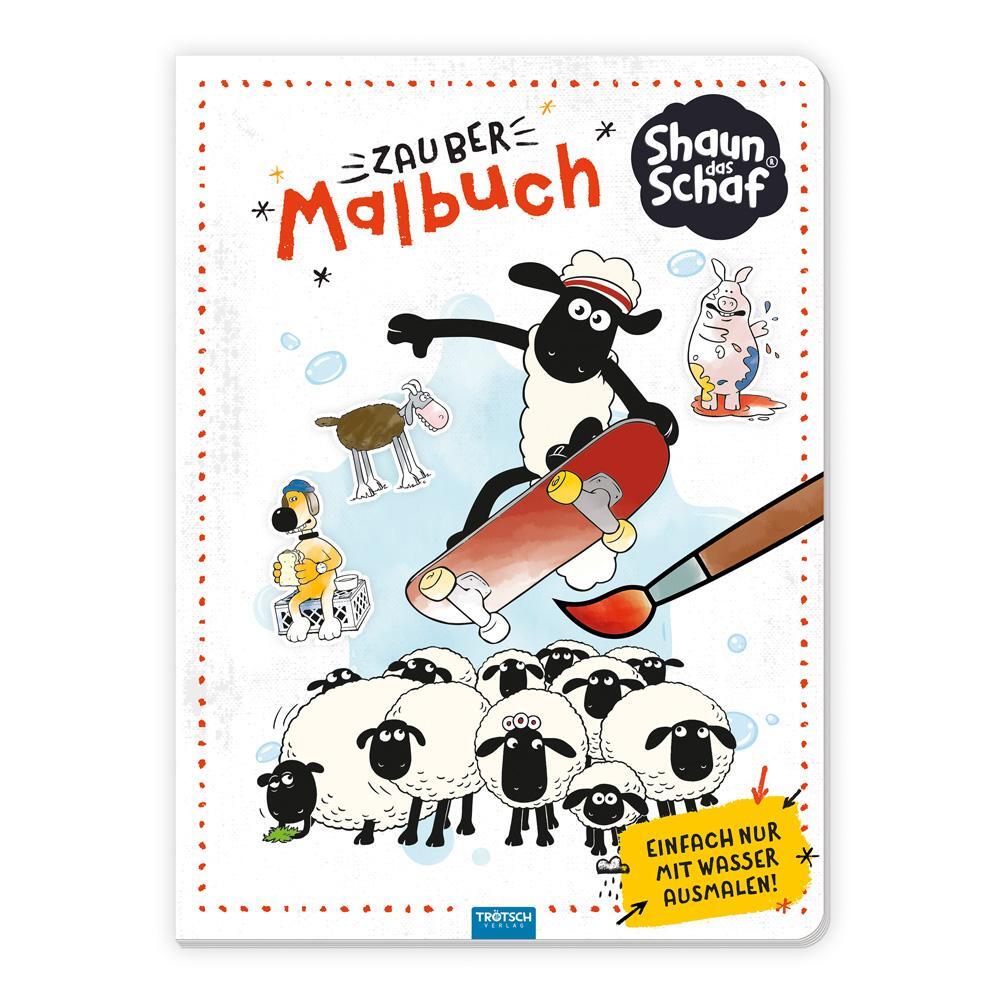 Cover: 9783988023582 | Trötsch Shaun das Schaf Zaubermalbuch | Malbuch Ausmalbuch | KG | Buch