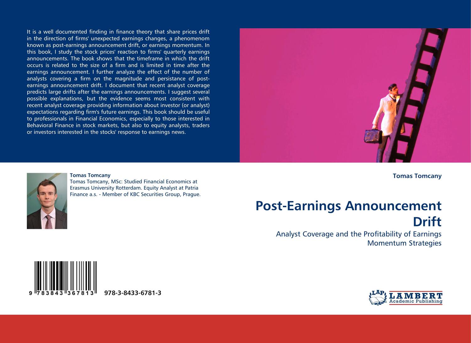 Cover: 9783843367813 | Post-Earnings Announcement Drift | Tomas Tomcany | Taschenbuch | 92 S.