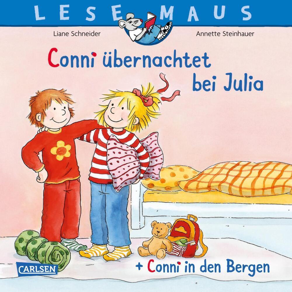 Cover: 9783551080875 | LESEMAUS 207: "Conni übernachtet bei Julia" + "Conni in den Bergen"...