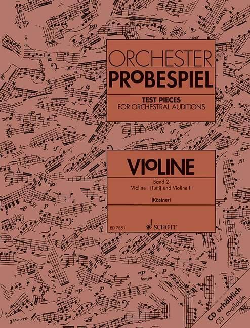 Cover: 9790001081399 | Orchester-Probespiel Violine | Oswald Kästner | Broschüre | Deutsch