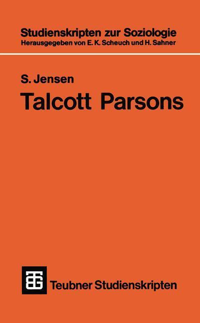 Cover: 9783519000488 | Talcott Parsons | Eine Einführung | S Jensen | Taschenbuch | Paperback