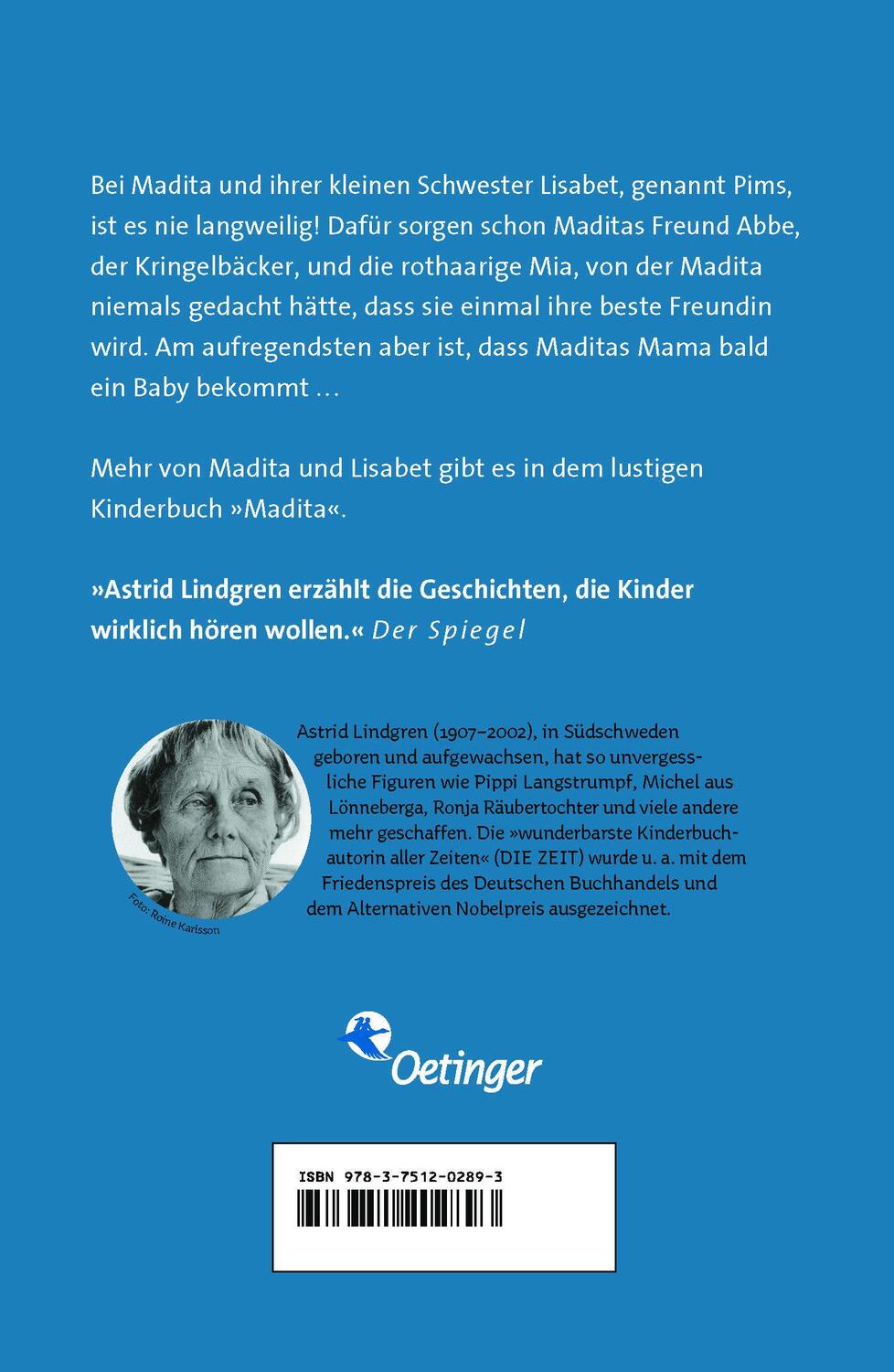 Rückseite: 9783751202893 | Madita 2. Madita und Pims | Astrid Lindgren | Taschenbuch | Madita