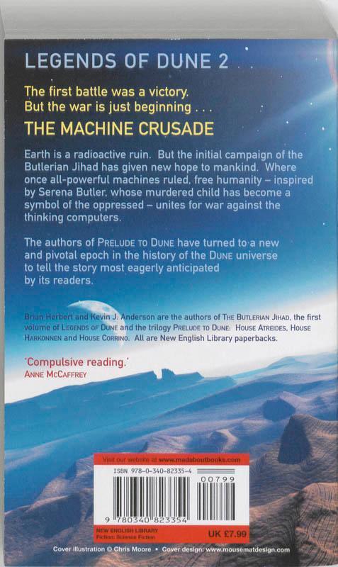 Rückseite: 9780340823354 | The Machine Crusade | Legends of Dune 2 | Brian Herbert (u. a.) | Buch