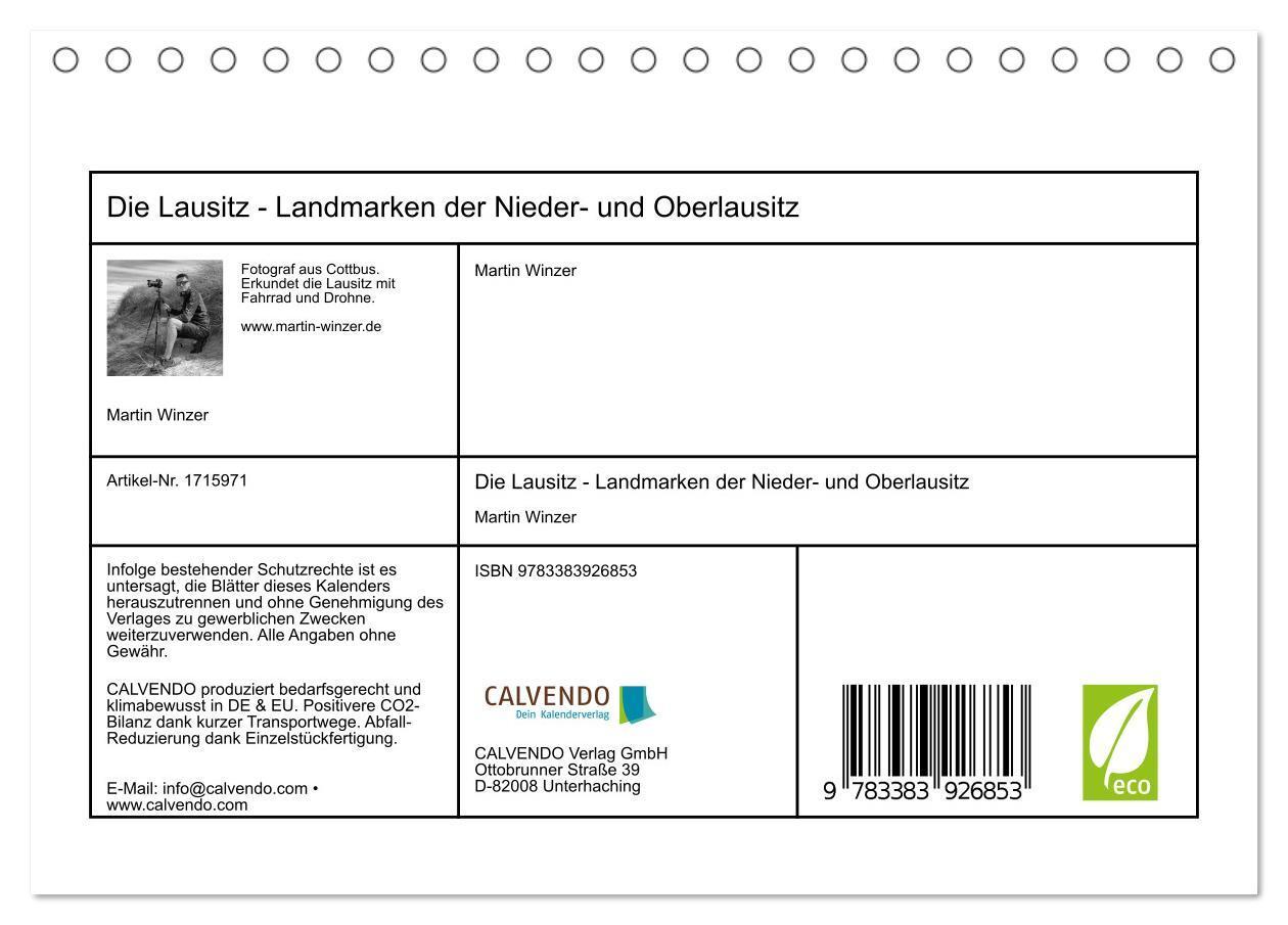 Bild: 9783383926853 | Die Lausitz - Landmarken der Nieder- und Oberlausitz (Tischkalender...