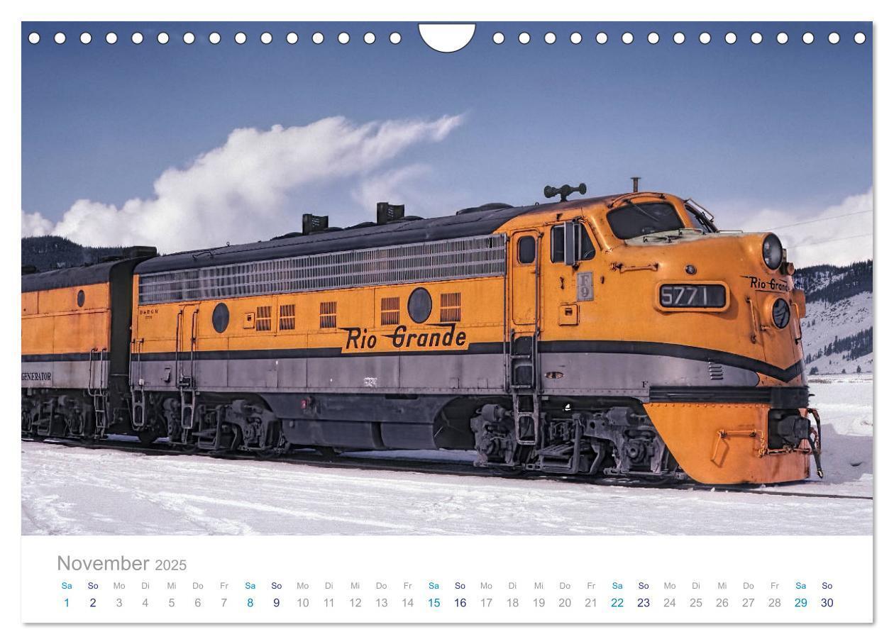 Bild: 9783435433421 | US Diesellokomotiven (Wandkalender 2025 DIN A4 quer), CALVENDO...