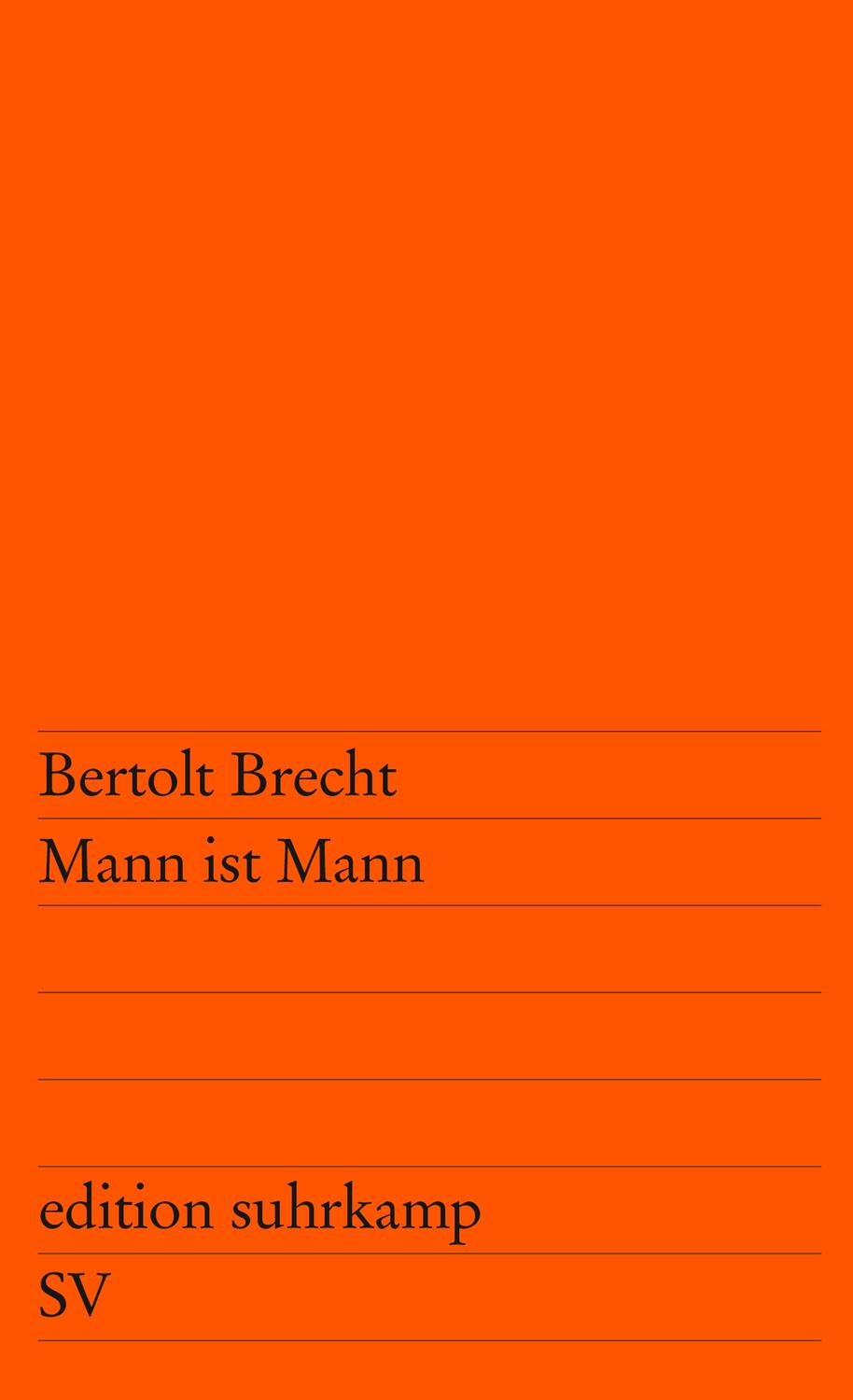 Cover: 9783518102596 | Mann ist Mann | Bertolt Brecht | Taschenbuch | edition suhrkamp | 2011