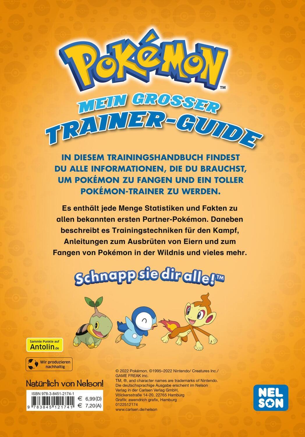 Rückseite: 9783845121741 | Pokémon: Mein großer Trainer-Guide | Taschenbuch | Pokémon | Deutsch