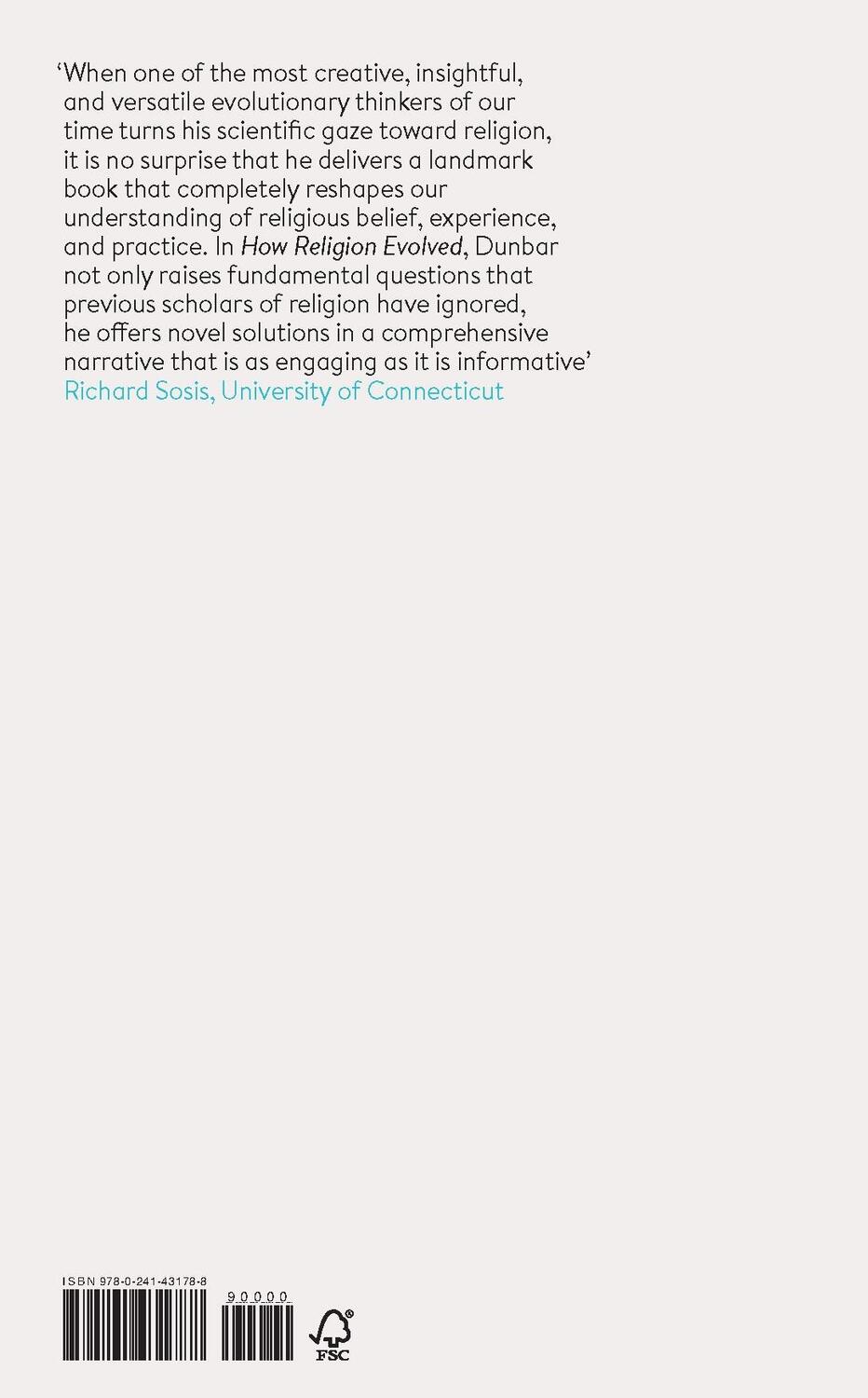 Rückseite: 9780241431788 | How Religion Evolved | And Why It Endures | Robin Dunbar | Buch | 2022