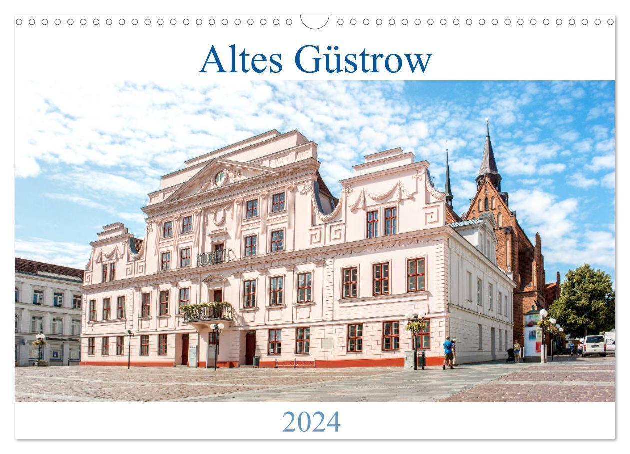 Cover: 9783675859739 | Altes Güstrow (Wandkalender 2024 DIN A3 quer), CALVENDO Monatskalender