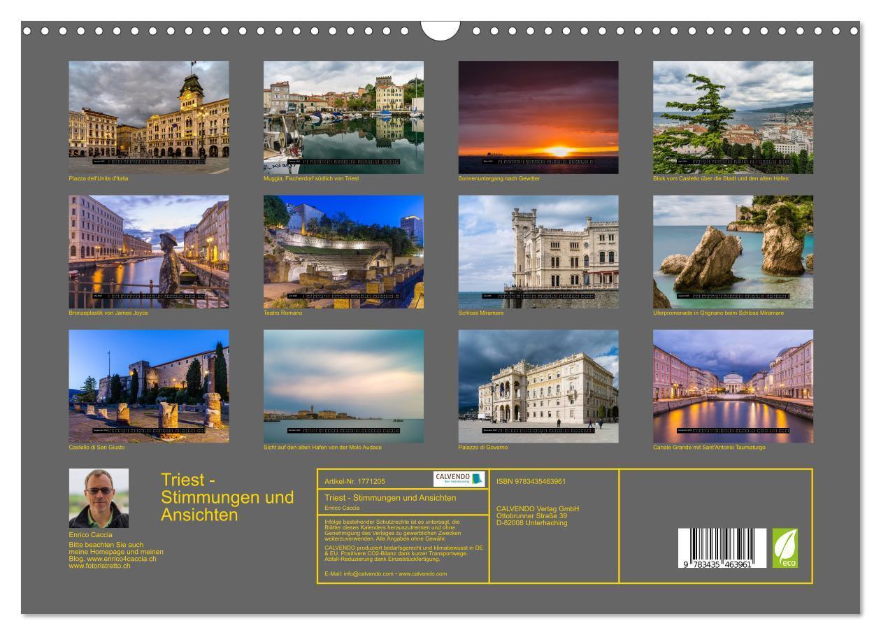 Bild: 9783435463961 | Triest - Stimmungen und Ansichten (Wandkalender 2025 DIN A3 quer),...