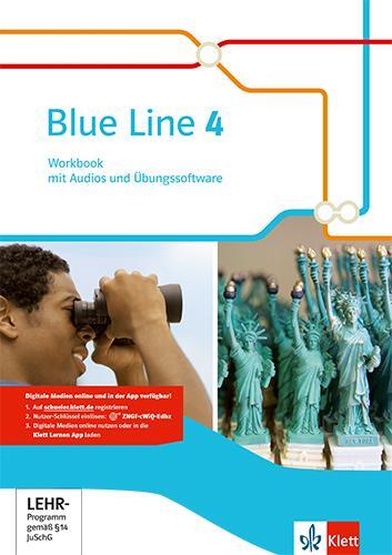 Cover: 9783125478848 | Blue Line. Workbook mit Audios und Übungssoftware 8. Schuljahr....