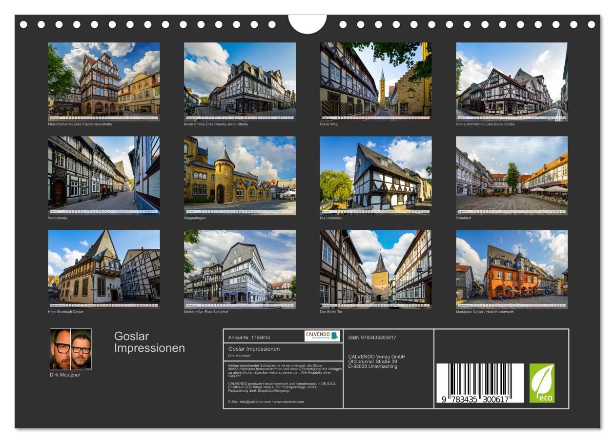 Bild: 9783435300617 | Goslar Impressionen (Wandkalender 2025 DIN A4 quer), CALVENDO...