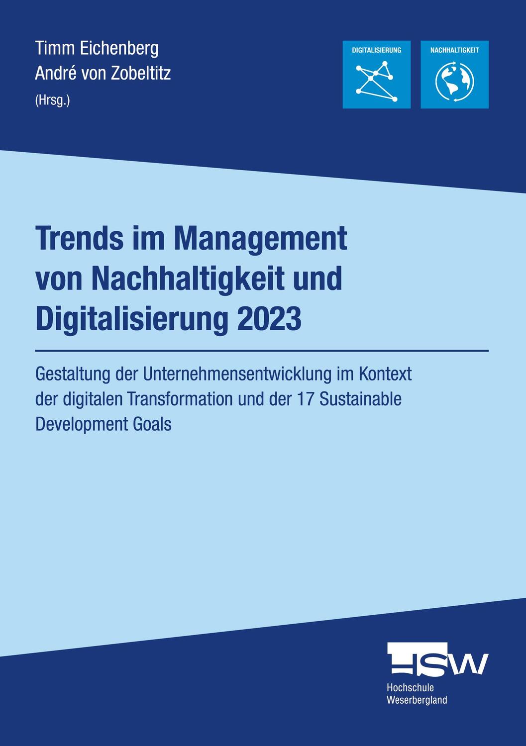 Cover: 9783757852184 | Trends im Management von Nachhaltigkeit und Digitalisierung 2023