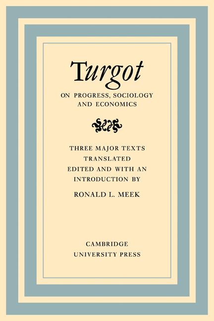 Cover: 9780521153348 | Turgot on Progress, Sociology and Economics | Ronald L. Meek | Buch