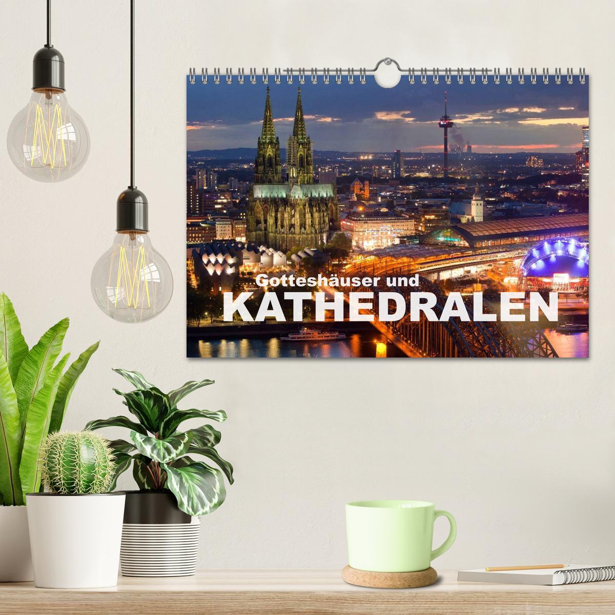 Bild: 9783435582143 | Gotteshäuser und Kathedralen (Wandkalender 2025 DIN A4 quer),...