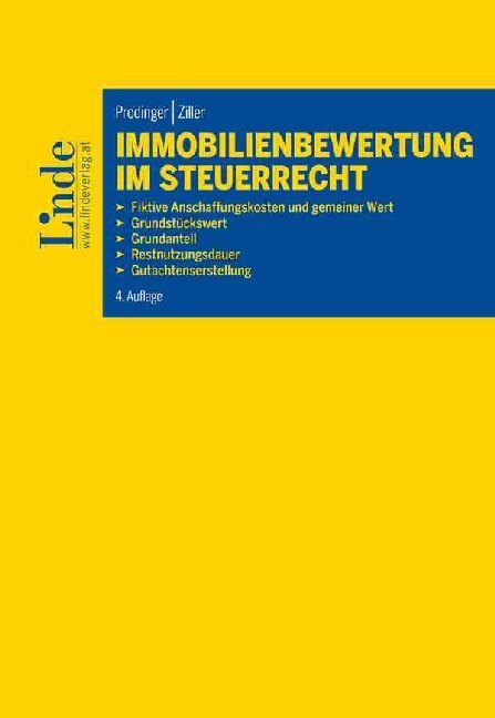 Cover: 9783707316049 | Immobilienbewertung im Steuerrecht | Christian Prodinger (u. a.)