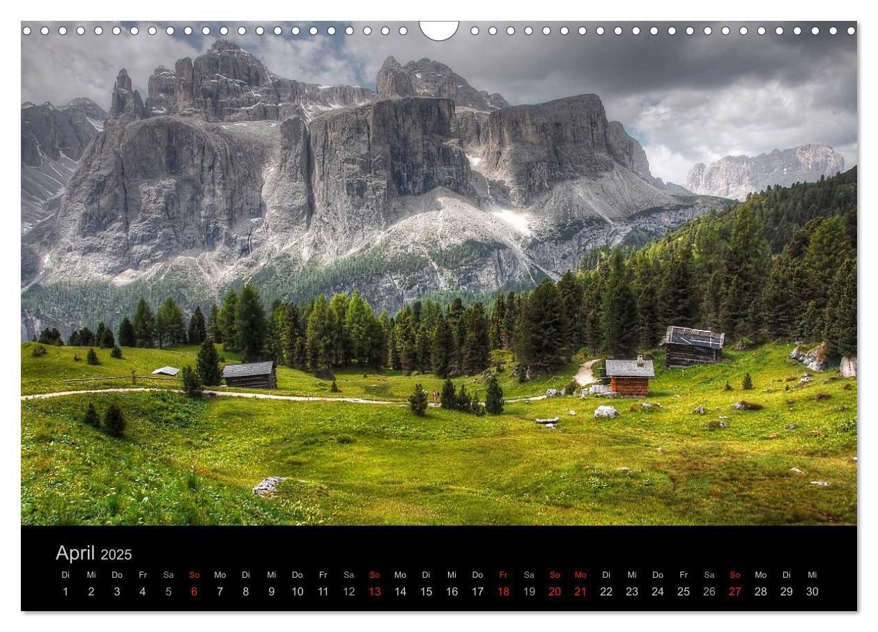 Bild: 9783435808410 | Mystische Dolomiten (Wandkalender 2025 DIN A3 quer), CALVENDO...