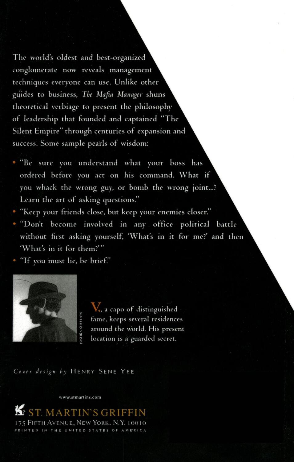 Rückseite: 9780312155742 | The Mafia Manager | A Guide to the Corporate Machiavelli | V | Buch