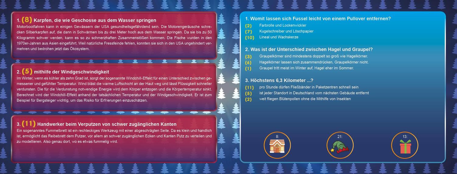 Bild: 9783742315328 | Wer weiß denn sowas? - Der Adventskalender zur beliebten...