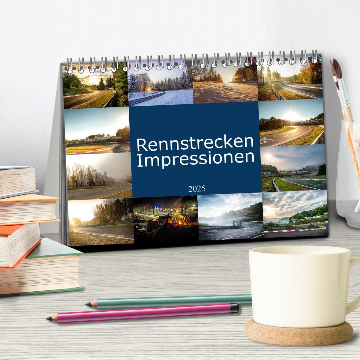 Bild: 9783457071762 | Rennstrecken Impressionen (Tischkalender 2025 DIN A5 quer),...