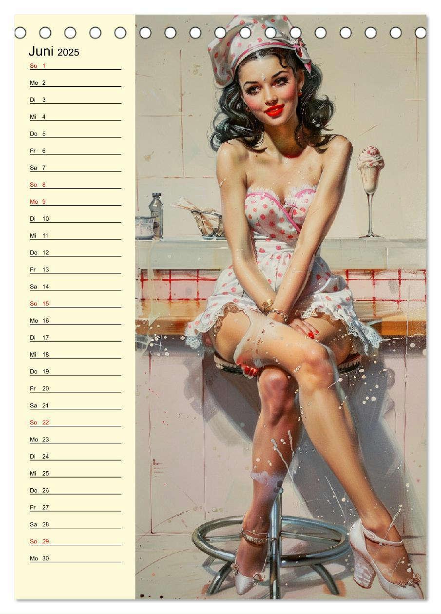 Bild: 9783457128800 | Sexy Pin-up-Girls. Moderne Kunst im Retro-Stil (Tischkalender 2025...