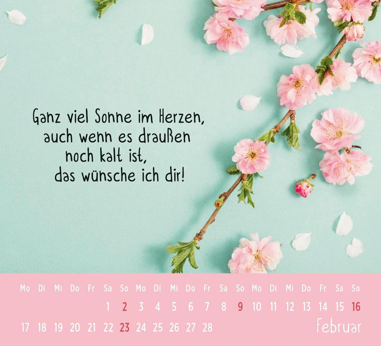 Bild: 4036442012215 | Mini-Kalender 2025: Der kleine Herzenswunschkalender | Groh Verlag