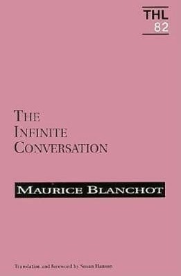 Cover: 9780816619702 | Infinite Conversation | Maurice Blanchot | Taschenbuch | Englisch