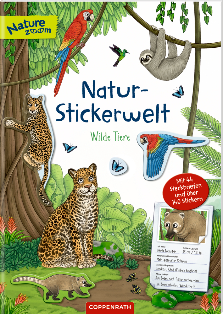Cover: 9783649638315 | Natur-Stickerwelt - Wilde Tiere | Ruby Anna Warnecke | Buch | 24 S.